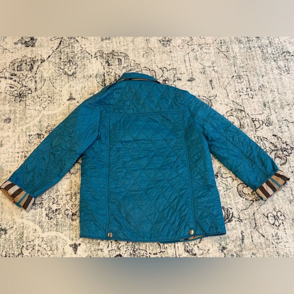 Burberry Teal Quilted Puffer Jacket - Picture 5 of 5